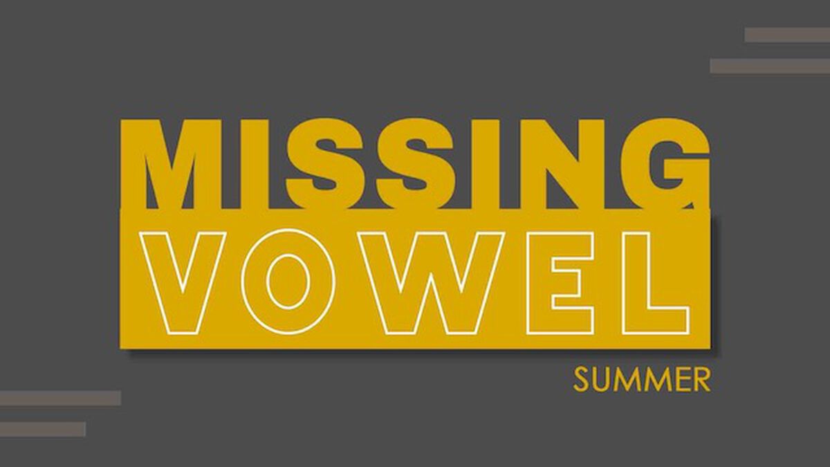 Missing Vowel: Summer image number null